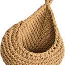 Hanging Handwoven Basket Handcraft Decorative Flower Pots Holder for Indoor and Outdoor Use Photo Props, pack Of 3