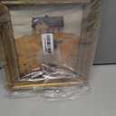 Vintage Gold Framed Wall Art Retro Country Sheep Oil Painting Canvas Prints Farmhouse Landscape Picture Wall Decor Rustic Farmhouse Animal Poster Artwork for Living Room Bedroom Bathroom, 9x11in