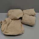 Genina Seat Covers for Dining Room Chair Seat Slipcovers Kitchen Chair Covers (Khaki, 4 Pcs)