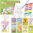 24 Water Coloring Books Party Favors -Toddler Easter Basket Stuffers Crafts Gifts, Mini Coloring Books Bulk for Kids Boys Girls Classroom School Activity easter Basket Goodie Bag Fillers (Easter A)