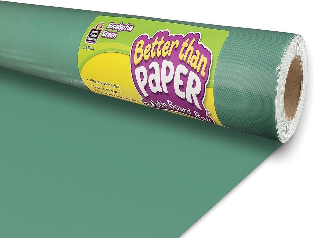 Teacher Created Resources Eucalyptus Green Better Than Paper Bulletin Board Roll (TCR77464) 4ftx12ft
