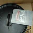 Camp Chef Classic 10-Inch Deep Prong Horn Tru Seasoned Cast Iron Dutch Oven