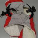 FUAMEY Dog Winter Jackets for Small Dogs, Dog Coat with Harness Built in, Waterproof Dogs Snowsuits Warm Pet Jacket Zip Up Fleece Cold Weather Coats Reflective Puppy Vest with Pocket Red, Size: S