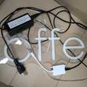 Coffee Neon Sign (24x6'' - Remote and Plug included) Cafe Led Light coffee. led light coffee shop decorations wall decor (24x6'', Warm White)