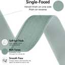 2 x MEEDEE Dusty Blue Velvet Ribbon 1 Inch Single Face Nylon Velvet Ribbon 2 Rolls 20 Yards Antique Blue Ribbons for Christmas Tree, Gift Wrappig, Rustic Wreath, Velvet Bow Making, Home Decor