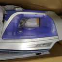 Hamilton Beach Steam Iron & Vertical Steamer for Clothes with Scratch-Resistant Durathon Soleplate, 8' Retractable Cord, 3-Way Auto Shutoff, Anti-Drip, 1500 Watts, Blue