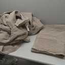 EVERGRACEHOME Stonewashed Cotton Quilt Set Queen Size, Ultra Soft Oversized Bedspread Coverlet Set, Lightweight Crinkle Box Stitch Bedding Sets for All Season, with 2 Shams, Truffle Taupe Brown