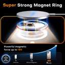 5 x TAURI for iPhone 16 Pro Case, Camera Control Compatible with MagSafe, with Screen Protector, Military-Grade Protection, Slim Magnetic Phone Case for 16 Pro 6.3", Clear