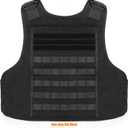 TACNEX Lightweight MOLLE Duty Vest Adjustable Weighted Workout Vest for Men Women (Black), One Size