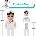 128GB USB 3.0 Flash Drive Plastic Doctor High Transfer Speed Pendrive White