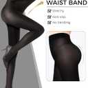 Buauty 80D Black Tights for Women,Opaque Tights Soft, High Waist Soft Nylon Pantyhose (Black)