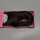 Hair Topper 12inch Clip in Synthetic Hair Toppers for Women with Thinning Hair Layered 6.5"X6.5" Big Base Toppers Hair Pieces for Women Natural Look Medium Brown with Highlights