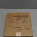 10in Glass Microwave Splatter Cover for Food with Silicone Mat, 10in Glass Microwave Plate Lid with Vent Holes & Easy-Grip Handle, Dishwasher Safe, No Plastic, Food Grade