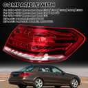 LED Tail Light Assembly Compatible with 2014-2016 Mercedes Benz W212 E-Class E250 E300 E350 E400 E550 E63 Outer Rear Lamp Replaces 2129061403 Passenger Side