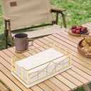 Napkin Holder with Marble Base, Guest Towel Paper Dispenser for Table, Modern Metal Napkin Stand, Ideal for All Bathroom Vanity, Kitchen Decor Accessories (Gold, 3.2 Inch)