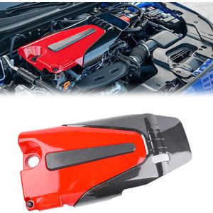 Type-R Style Engine Valve Cover Bonnet Hood Compatible with 10th Gen Honda Civic 1.5T 2016-2021, for 10th Gen Honda Accord 1.5T 2018-2022