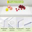 Wesiti Large Acrylic Cutting Board with Lip Non Slip 30"L X 20"W Clear Cutting Board Chopping Acrylic Countertop Protector Cover Shatter Resistant for Home Restaurant Kitchen Sink Stove, 31.5"L x 21.3"W