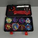 Battling Top Burst Launcher Game Set, 12 Spinning Tops Burst Gyros 3 Launchers with Storage Box Great Birthday Present for Boys Age 6 8 10+