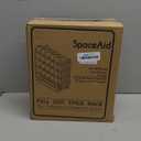 SpaceAid Pull Out Spice Rack Organizer with 20 Jars, Heavy Duty Slide Out Seasoning Organizer for Kitchen Cabinets, with 801 Labels and Chalk Marker, Left Facing