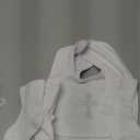 Hicarer 5 Pcs Baptism Gifts for Boys Girls Including White Embroidered Cross Bib Christening Shoes and Socks for Baby Infant