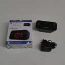 Timex Alarm Clock with Large Display, Digital Alarm Clock for Bedroom Includes 120V Universal Power Adapter (T121B - Black)