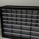 IRIS USA Screw Tool Organizer Small Parts Cabinet Chest, 44-Drawer Hardware Electronics Nuts Bolts Storage Drawers Organization Toolbox Garage Craft Business Teacher Beads Scrapbook Art Hobby - Black