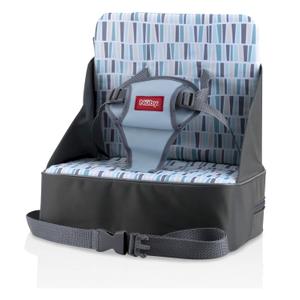 Nuby Easy Go Booster Seat - Travel Booster Seat for Babies and Toddlers - Holds Up to 35 Pounds - 9+ Months - Gray