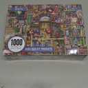 MISITU Jigsaw Puzzles 1000 Pieces for Adults Mini Puzzles Micro Pieces Challenging Difficult Puzzles Christmas Birthday Gift Game Toys Old Bookshelf 10.24 x 14.96 Inches