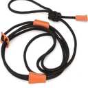 Pig Harness & Leash, Escape Prevention Adjustable Rope, All in One Design, All Life Stages Small to Medium Mini Pigs-5 Feet Long-Black