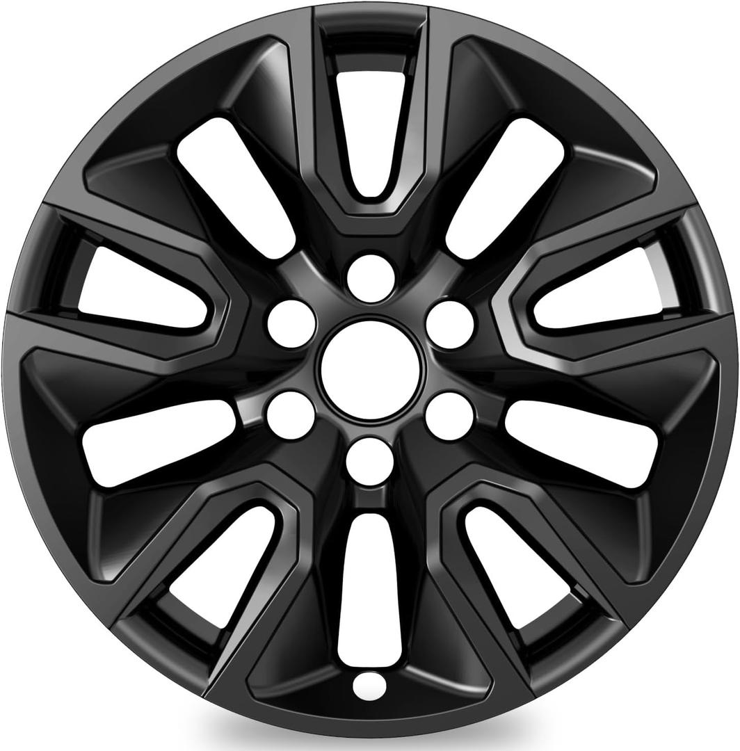 TangMiGe 4-Pack Wheel Skins Compatible with Chevrolet Silverado 1500 2019-2024, Chevy Tahoe 2021-2023, Chevy Suburban 2021-2024, 20 inch 20" Alloy Wheel, Wheel Cover (Black)