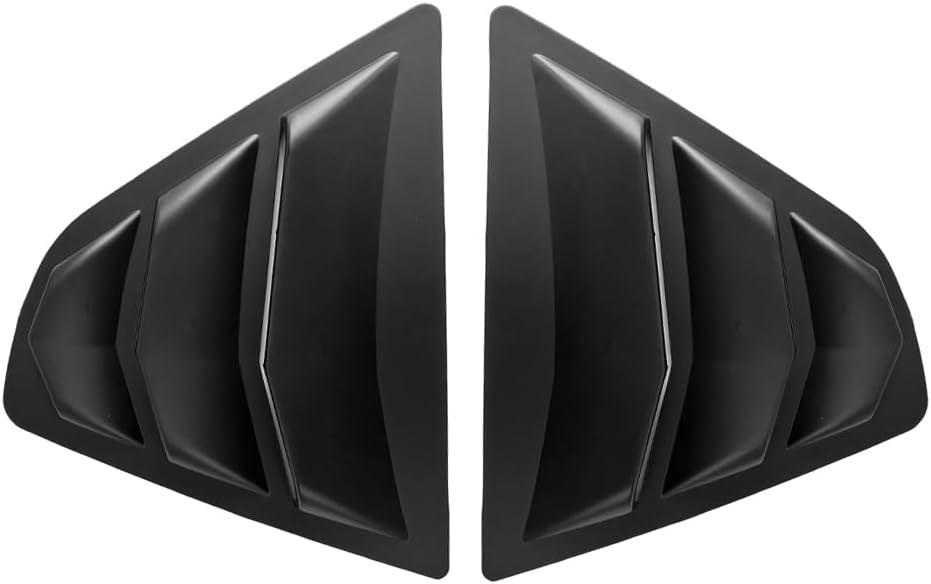 Compatible with Toyota Camry 2018-2024 Rear Side Window Louvers, Matte Black Racing Style Exterior Trim for 8th Gen SE XSE LE XLE TRD Models, High-Grade ABS C-Pillar Decor, 2PCS
