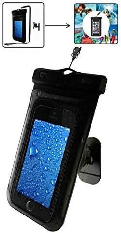 Universal Waterproof Phone Case, Waterproof Phone Pouch Cell Phone Dry Bag with Adhesive Phone Mount, Lanyard for Men Women Beach Kayaking Travel or Bath, 3 pack