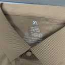 Esabel.C Golf Shirts for Men Dry Fit Short Sleeve Seamless Performance Moisture Wicking Mens Polo Shirt,Brown,XL