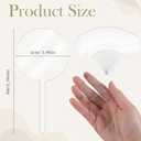 150 PCS Acrylic Cupcake Toppers, Round DIY Clear Blank Personalized Cake Stick Toppers 2 Inch for Birthday Festival Baby Shower Wedding Engagement Party Cake Decoration