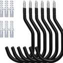 HORUSDY 6 Pack Heavy Duty Bike Hooks - 7.5 inches, 100LBS Capacity for Garage Wall and Ceiling