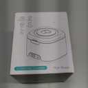 Ultrasonic Retainer Cleaner Machine Retainer Cleaner For Dentures 6 Uv-C Lamps Suitable For Cleaning Jewelry, Watches, Toothbrushes, And Makeup Brushes 49khz Low Decibel Work (White)