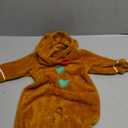 Baby Girl Boy Gingerbread Man Jumpsuit Cute Bow Tie Hooded Romper Fall Winter My First Christmas Outfit 12-18 Months