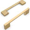 Amerdeco 10 Pack Champagne Bronze Cabinet Pulls 3-3/4 Inch(96MM) Hole Centers Kitchen Cabinet Handles Cabinet Hardware Kitchen Handles for Cabinets Cupboard Handles Drawer Pulls ZH0060