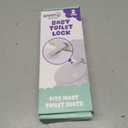 Toilet Locks Baby Proof (2-Pack) Ideal Baby Proof Toilet Lid Lock with Arm No Tools Needed Easy Installation with 3M Adhesive Top Safety Toilet Seat Lock Fits Most Toilets, White