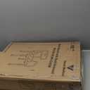 Vaunn Medical Deluxe Spa Shower Chair with Arms and Back, Bath Seat for Seniors, 350 lbs Max Weight, White With Light Gray Arms