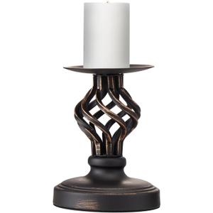 Candle Holders for Gold Brass Vintage Candle Metal Candlestick Holders with Non-Slip Base - Stick Candle Holders for Fireplace, Party, Dining, Home, Wedding DecorSmall Size