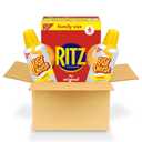 RITZ Original Crackers and Easy Cheese Cheddar Snack Variety Pack, 1 Family Size Box & 2 Cans BB 10/4/25