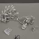 PREXTEX 10 Ft String Lights with Christmas Tree Light Warm White - Indoor/Outdoor Decor - 50 Count Christmas Lights for Holidays - Xmas Light on White Wire - Multi-Strand Connectable