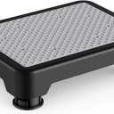 SOYO Mobility One Step Stool, Heavy Duty Indoor Outdoor Non-Slip Small Step Platform Assistive Device for Adult Elderly, Standing Support and Step Riser for Car, Bed, Door, Stair, Bathroom, Black-Gray