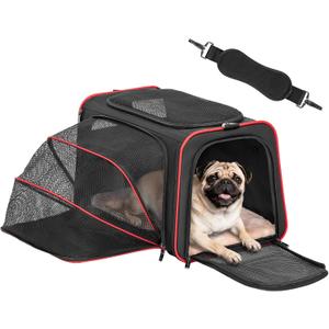 Petsfit Large Expandable Cat Carrier for Travel, Up to 18 lb