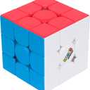 Rubiks Cube, 3x3 Magnetic Speed Cube for Super Fast Solves, Twisting Fidget Toy, Challenging Brain Teaser & Sensory Puzzle for Adults, Teens, & Kids, for Ages 8 & Up