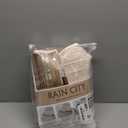 RAIN CITY Khaki Sheer Curtains for Living Room, Brownish Color Pinch Pleated Back Tab Drapes with Hooks,Linen Burlap Light Filtering Window Curtain Panels for Bedroom,W42 x L84, 2 Pieces