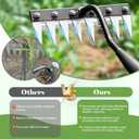Garden Weeding Rake, Iron Weed Rake with Long Handle(27" - 60"), Heavy Duty 8 Teeth Manganese Steel Iron Weeding Rakes for Weeding, Yard, Farm...