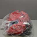 SONGMICS Christmas Tree Storage Bag with 1.6-Inch Wheels, Rolling Storage Bag, up to 9 ft, For Disassembled Holiday Tree, Length-Adjustable Handles, 600D Oxford Fabric, Cherry Red URXS004R01