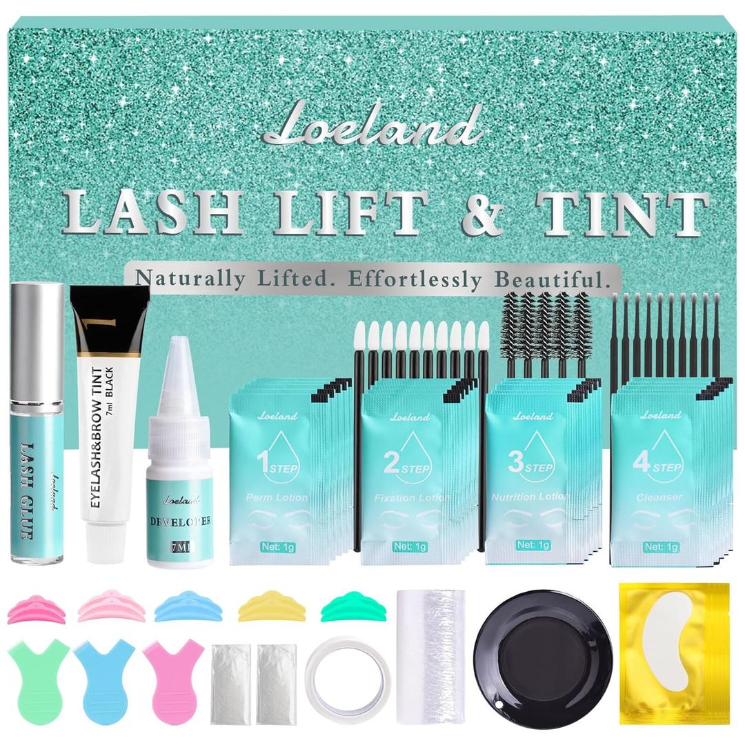 Lash Lift Kit, Eyelash Lift Kit, Lash Perm Kit for Long-Lasting Curl, Eyelash Lift & Color, Professional & Beginner Friendly Eyelash Perm Kit for Salon or At-Home Use